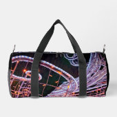 ピンクの渦巻き ダッフルバッグ (裏面)