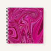 ピンクの渦巻き ノートブック (正面)