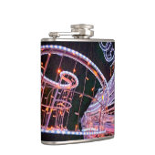 ピンクの渦巻き フラスク (右)