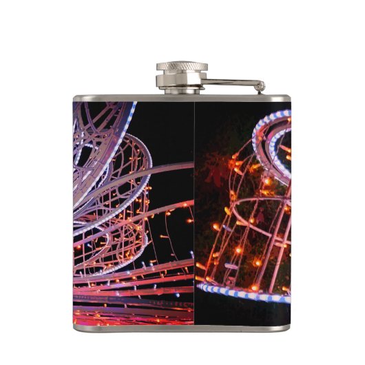 ピンクの渦巻き フラスク (裏面)