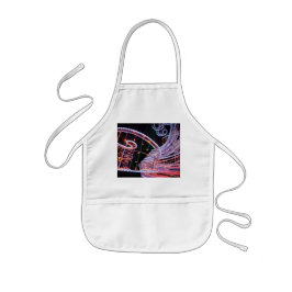 ピンクの渦巻き 子供用エプロン