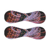 ピンクの渦巻き 野球ボール (パネル)