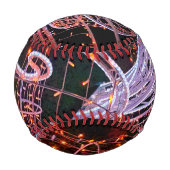 ピンクの渦巻き 野球ボール (正面)