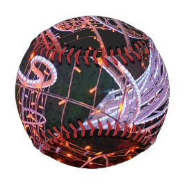 ピンクの渦巻き 野球ボール