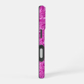 ピンクの渦巻き iPhone 16ケース (右側面)