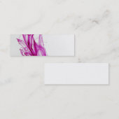 ピンクの渦巻インク低下の写真撮影 スキニー名刺 (正面/裏面)