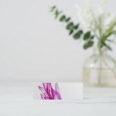 ピンクの渦巻インク低下の写真撮影 スキニー名刺 (スタンド正面)