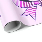 ピンクの湾曲形の包装紙 ラッピングペーパー (ロールコーナー)