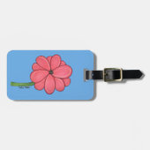 ピンクの満開の花 ラゲッジタグ (正面横)