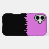 ピンクの滴るスライム iPhoneケース (裏面横)