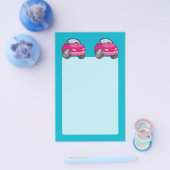 ピンクの漫画の車 チラシ (シングル)