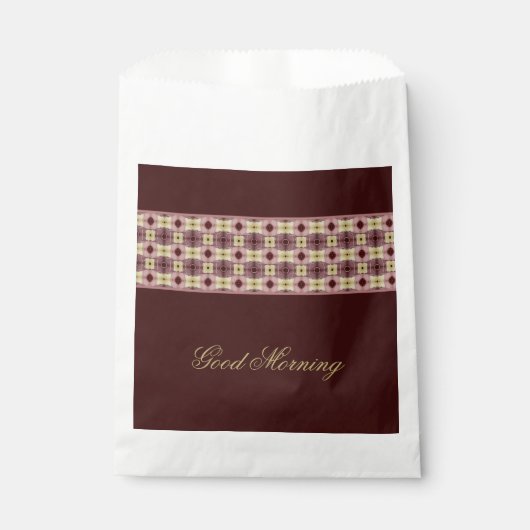 ピンクの濃いワイン フェイバーバッグ (正面)