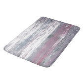 ピンクの灰色の線 バスマット (アングル)