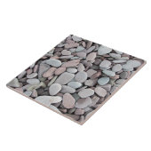 ピンクの灰色は小石の質に投石します タイル (側面)