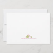 ピンクの点の誕生の発表 案内状 (裏面)