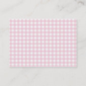 ピンクの点検のケーキの店のパン屋のベーカリーの名刺 名刺 (裏面)