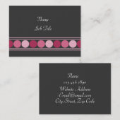 ピンクの点 名刺 (正面/裏面)