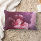 ピンクの煙 ランバークッション (ブランケット)