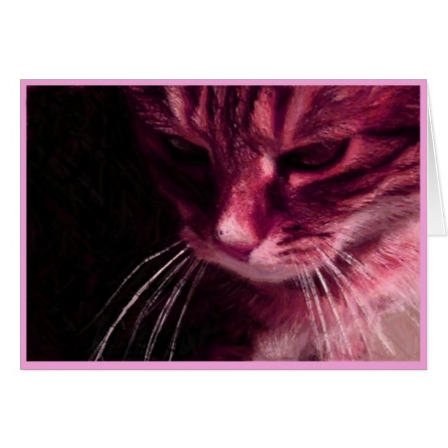 ピンクの熟考 (正面横)