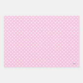 ピンクの熱帯のパップスのギフトラップセットで3の ラッピングペーパーシート (正面3)