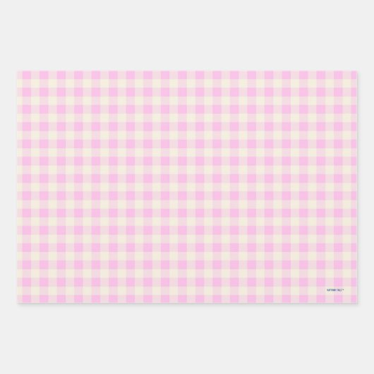 ピンクの熱帯のパップスのギフトラップセットで3の ラッピングペーパーシート (正面2)