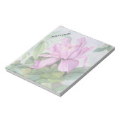 ピンクの熱帯オーキッドカスタマイズ可能なノートパッド ノートパッド (回転)