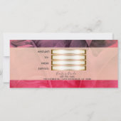 ピンクの熱帯グリッターパイナップルギフト券 (裏面)