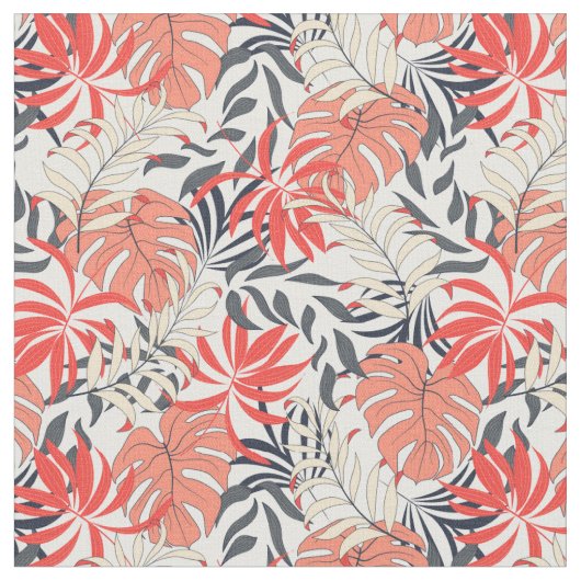 ピンクの熱帯 ファブリック (クローズアップ)