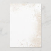 ピンクの熱気球の雲ベビーシャワー エンクロージャーカード (裏面)