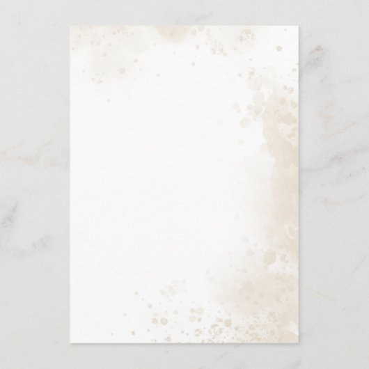 ピンクの熱気球の雲ベビーシャワー エンクロージャーカード (裏面)