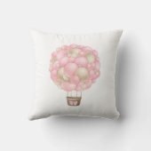 ピンクの熱気球 クッション (裏面)