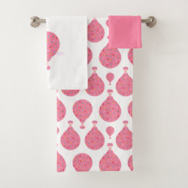 ピンクの熱気球 バスタオルセット