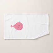 ピンクの熱気球 バスタオルセット (ハンドタオル)