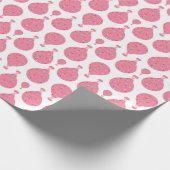 ピンクの熱気球 ラッピングペーパー (角)