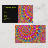 ピンクの熱狂するなフラクタル 名刺 (正面/裏面)