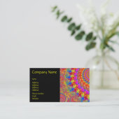 ピンクの熱狂するなフラクタル 名刺 (スタンド正面)