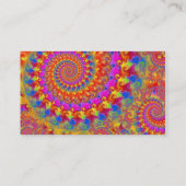 ピンクの熱狂するなフラクタル 名刺 (裏面)