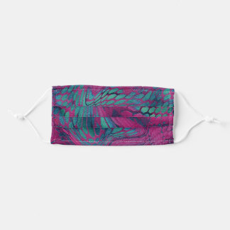 ピンクの爬虫類，ドラゴン，ヘビ，カモフラージスキン 大人用布マスク