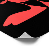 ピンクの片目のサイクロプスキュートな怪物なびく ポスター (角)