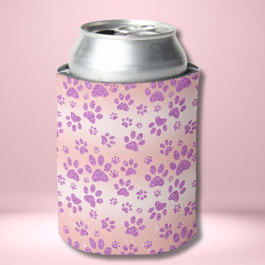 ピンクの牛のスポット柄 缶クーラー