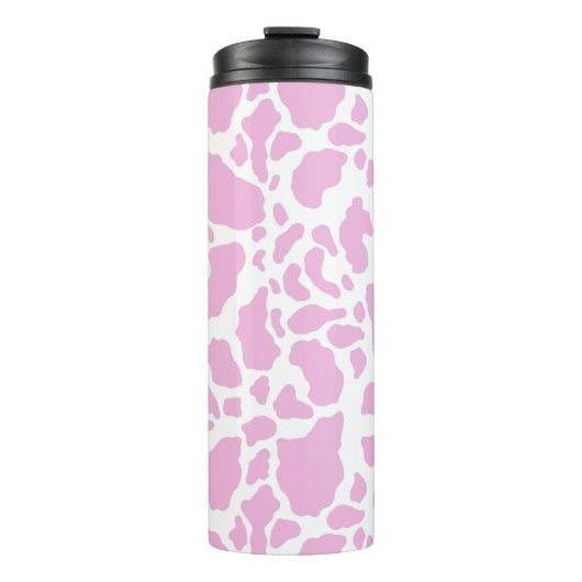 ピンクの牛の斑点アニマルプリントパターン タンブラー (正面)
