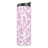 ピンクの牛の斑点アニマルプリントパターン タンブラー (回転左)