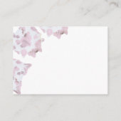 ピンクの牛革おむつラッフルカード エンクロージャーカード (裏面)