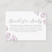 ピンクの牛革おむつラッフルカード エンクロージャーカード (正面)