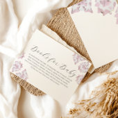 ピンクの牛革おむつラッフルカード エンクロージャーカード