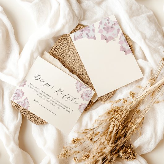 ピンクの牛革の赤ちゃんシャワーブックリクエストカード エンクロージャーカード