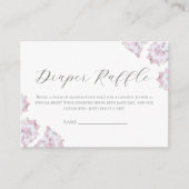 ピンクの牛革の赤ちゃんシャワーブックリクエストカード エンクロージャーカード (正面)