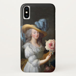 ピンクの牡丹とマリー・アントワネット iPhone X ケース