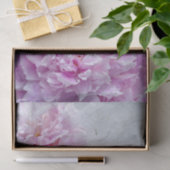 ピンクの牡丹と文字 薄葉紙 (ギフト)