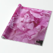 ピンクの牡丹のクローズアップ ラッピングペーパー (アンロールド)